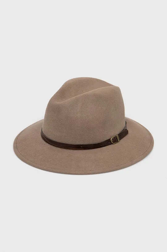 beżowy Answear Lab kapelusz wełniany Damski