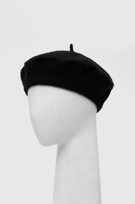 czarny Answear Lab beret wełniany Damski