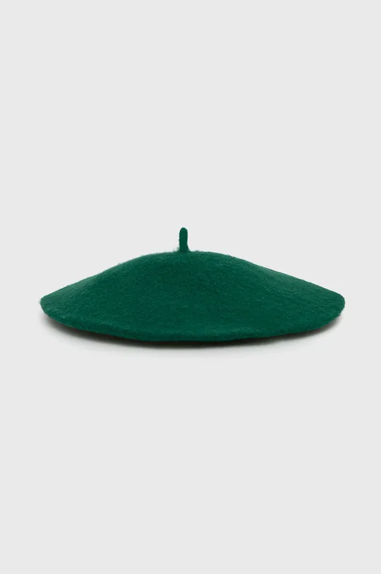 Answear Lab beret wełniany zielony