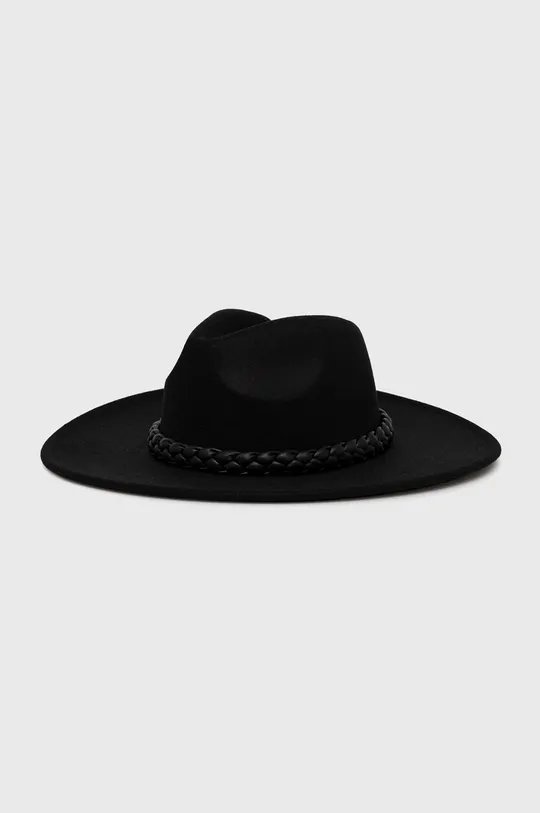 Answear Lab kapelusz wełniany czarny