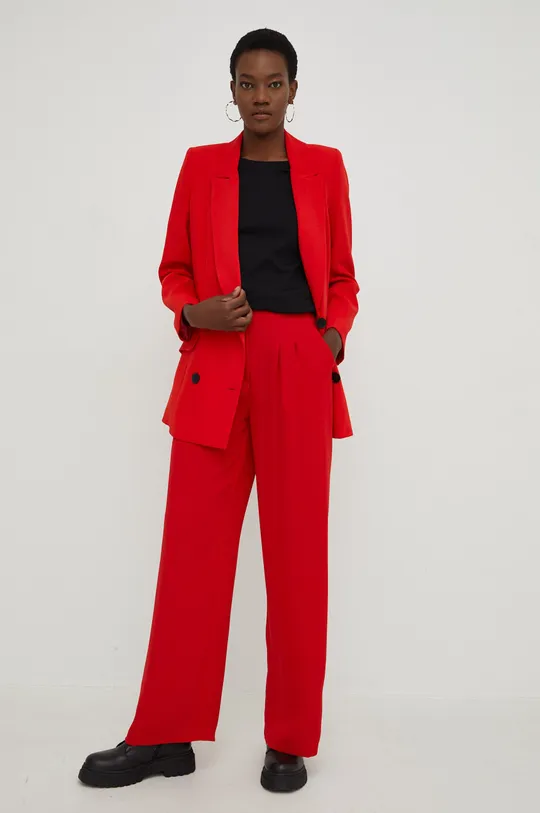 Σακάκι και παντελόνι Answear Lab κόκκινο