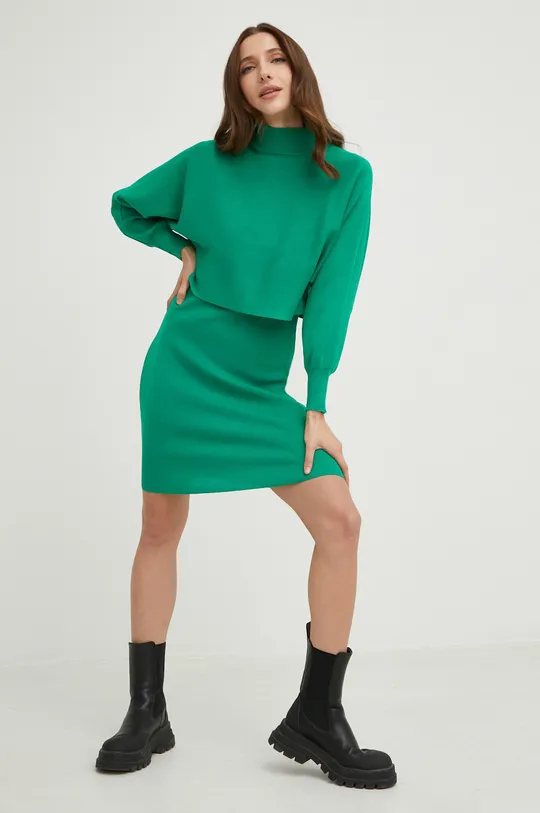 zielony Answear Lab sukienka i sweter Damski