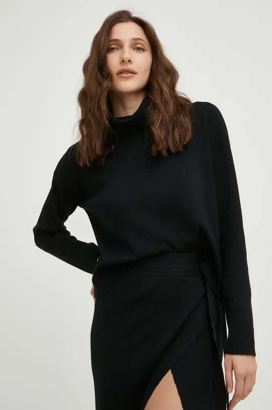 μαύρο Σετ πουλόβερ και φούστα Answear Lab
