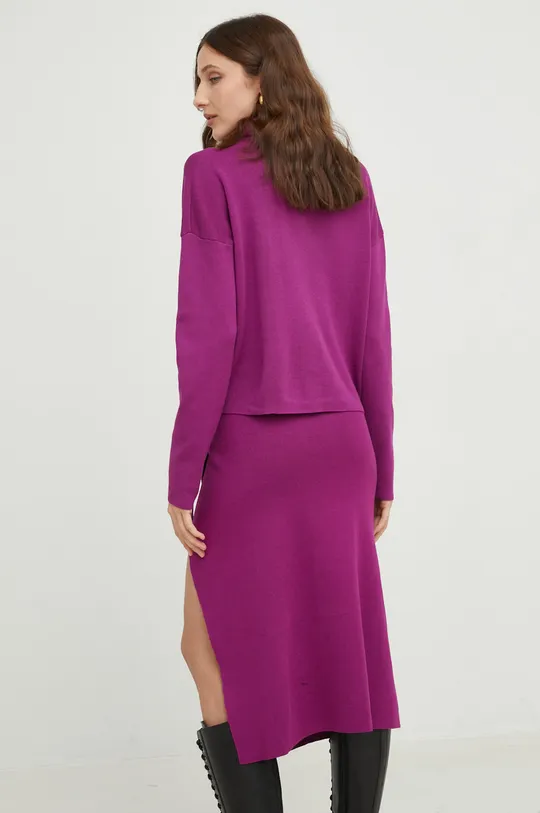 Súprava - sveter a sukňa Answear Lab fialová