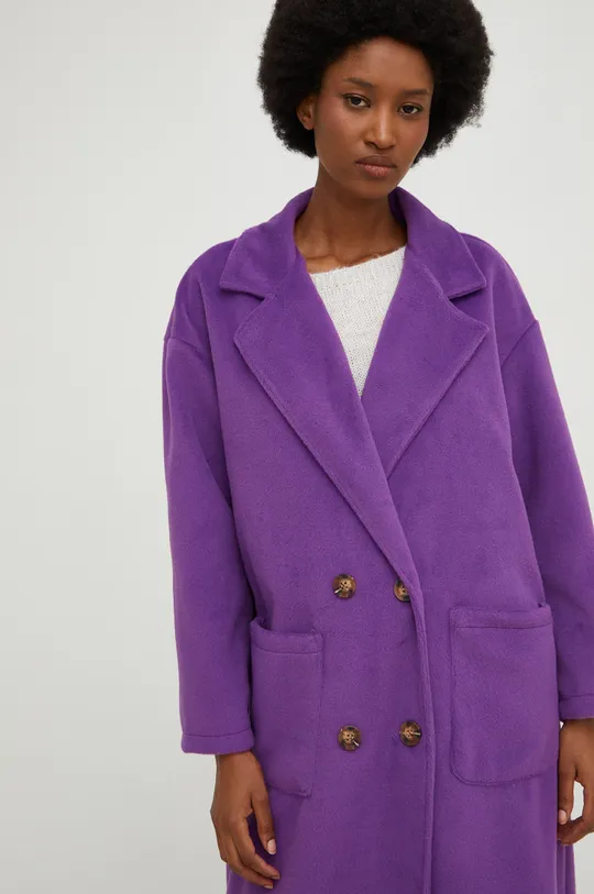 fioletowy Answear Lab płaszcz