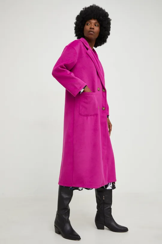 różowy Answear Lab płaszcz