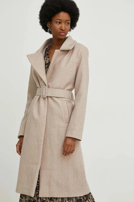 beige Answear Lab cappotto in lana Donna
