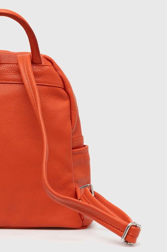 oranžová Kožený batoh Answear Lab