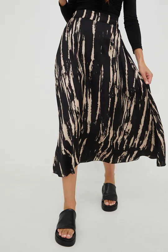 μαύρο Μεταξωτή φούστα Answear Lab Silk Blend Γυναικεία