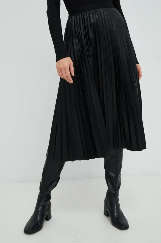 crna Suknja Answear Lab Ženski