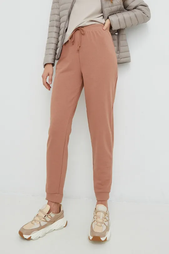 Answear Lab spodnie dresowe brązowy