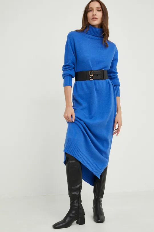μπλε Μάλλινο φόρεμα Answear Lab Γυναικεία