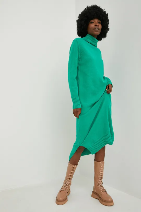 πράσινο Μάλλινο φόρεμα Answear Lab Γυναικεία
