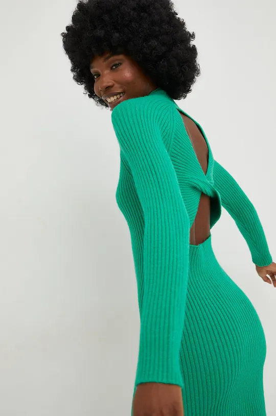 πράσινο Φόρεμα από μείγμα μαλλιού Answear Lab