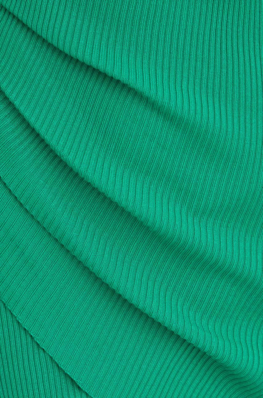 Answear Lab sukienka kolor zielony midi dopasowana