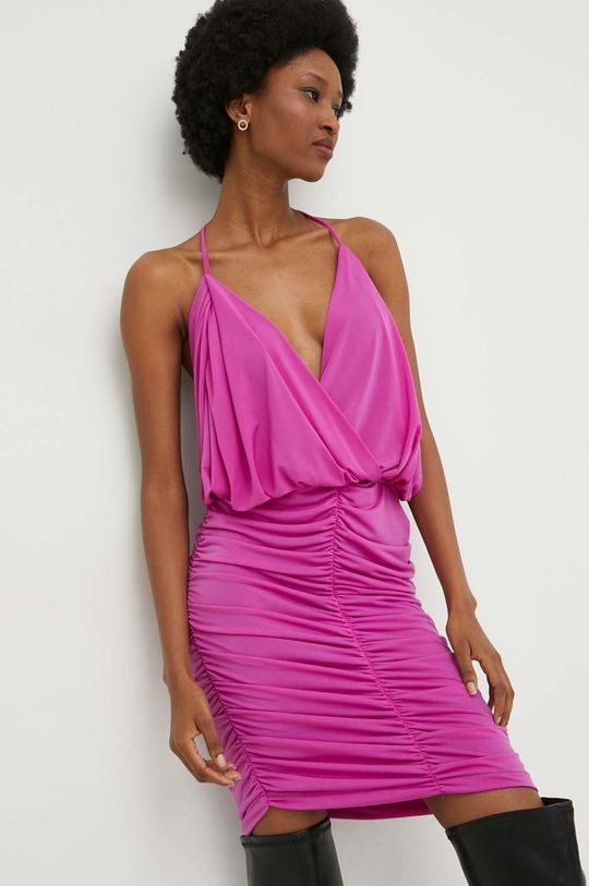 purpurowy Answear Lab sukienka Damski