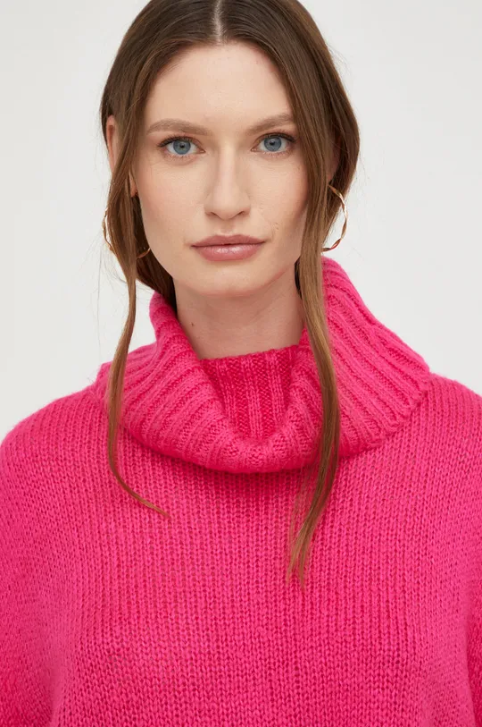 różowy Answear Lab sweter wełniany