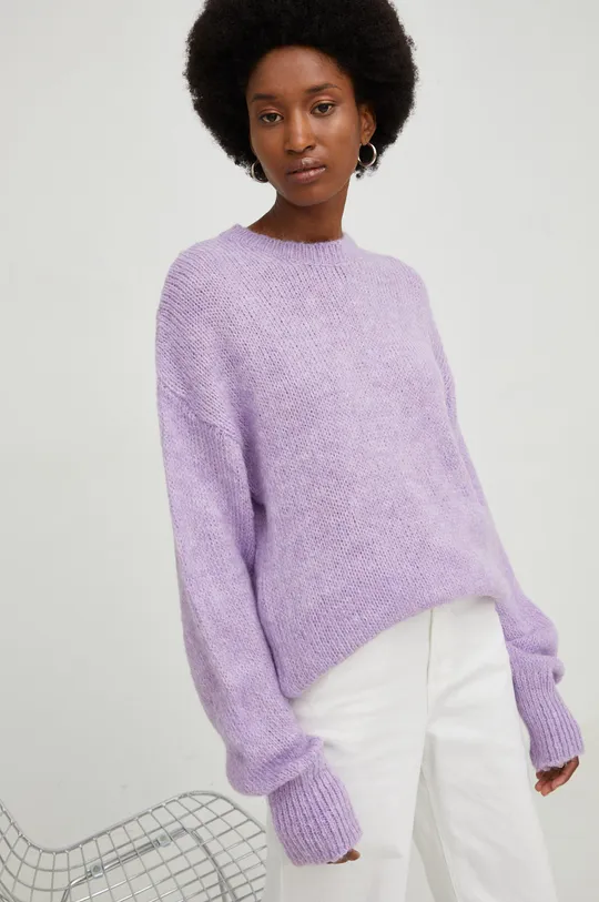 ljubičasta Vuneni pulover Answear Lab