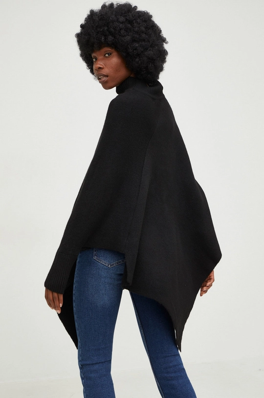 czarny Answear Lab poncho Damski