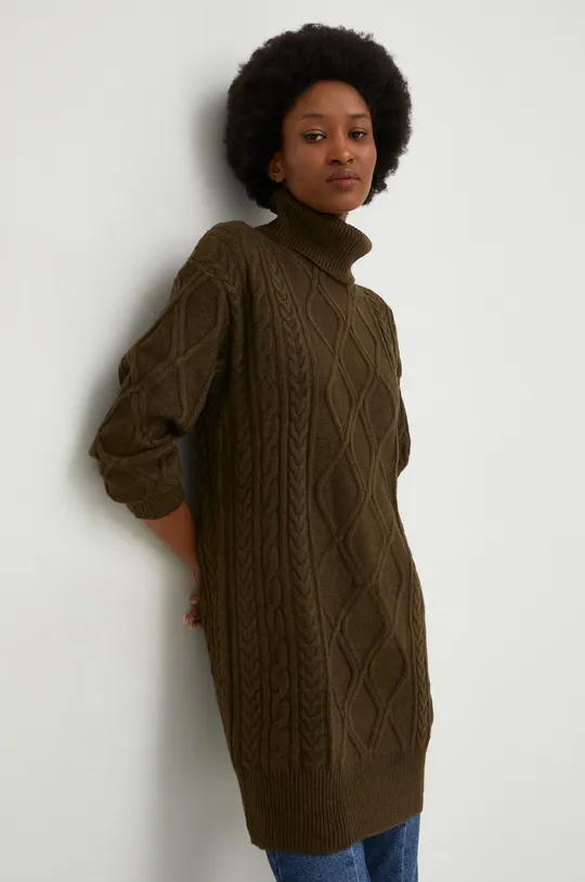 zelena Vuneni pulover Answear Lab