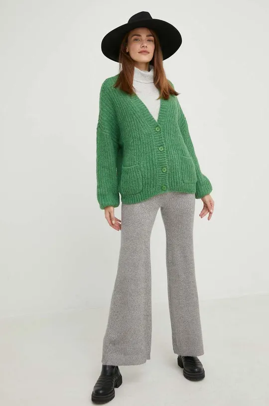 Answear Lab cardigan de lana verde