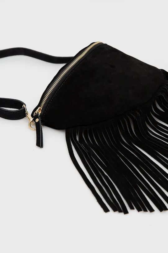 Semišová kabelka Answear čierna