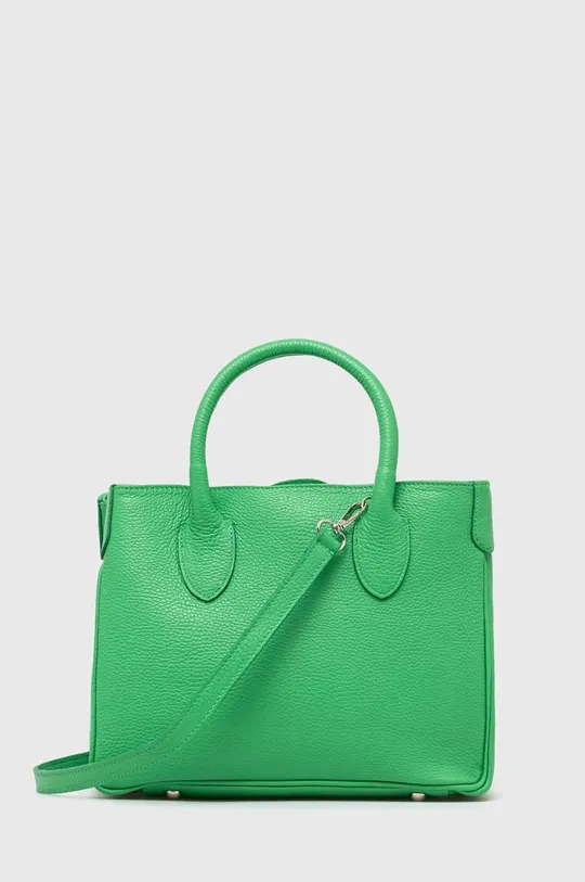 zelená Kožená kabelka Answear Lab Dámsky