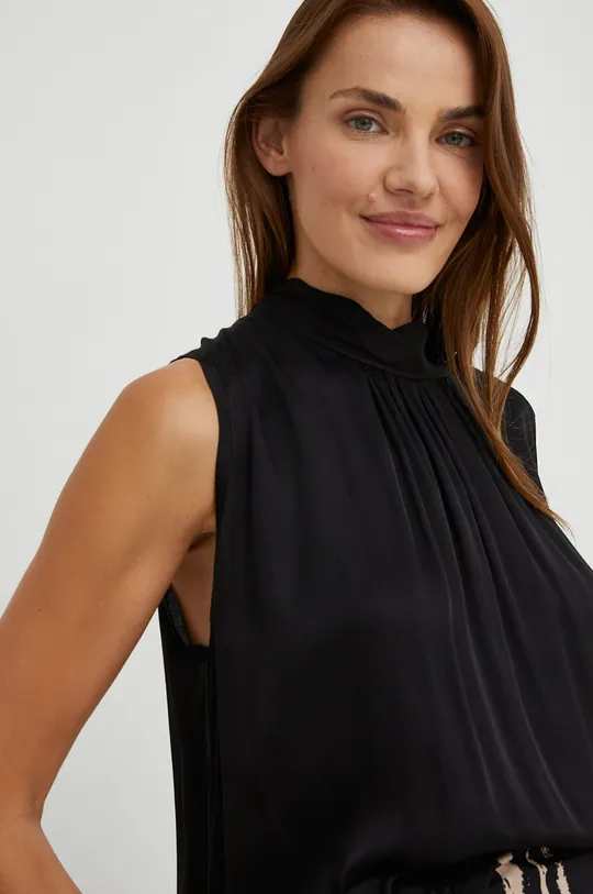 μαύρο Μπλούζα με μετάξι Answear Lab 
silk Blend Γυναικεία
