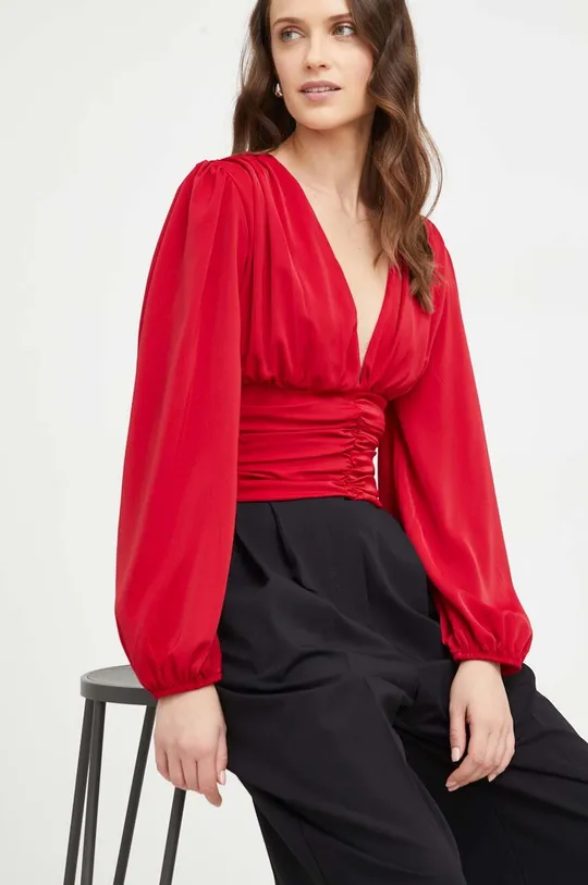 κόκκινο Μπλουζάκι Answear Lab Γυναικεία