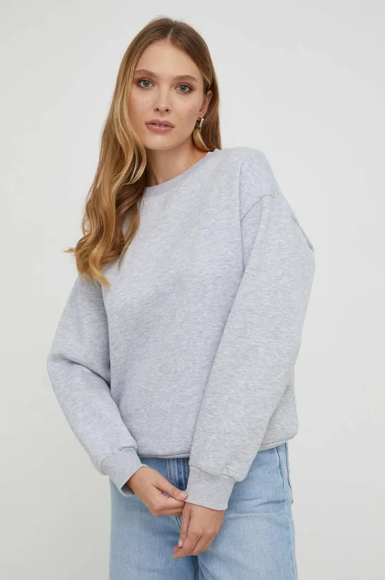 siva Bombažen pulover Answear Lab Ženski