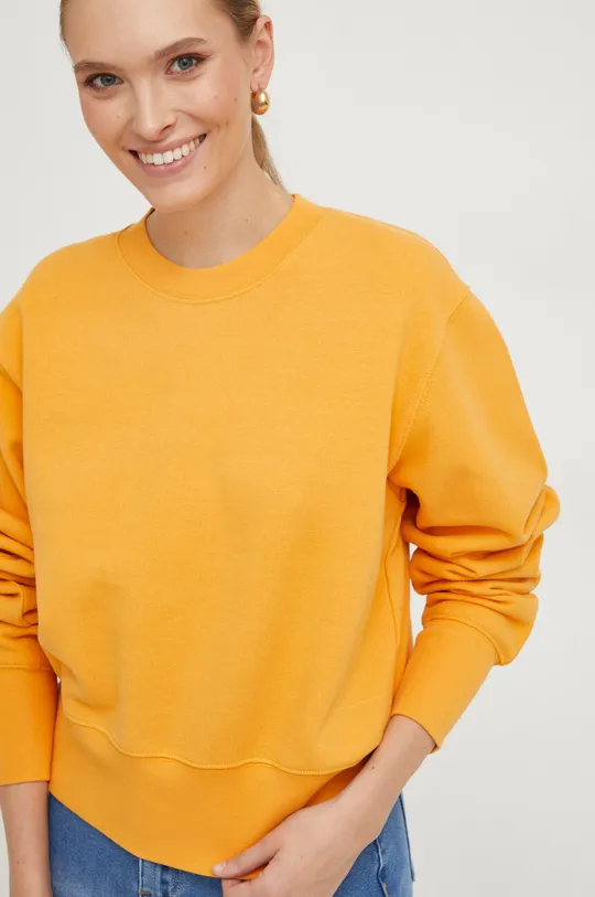 pomarańczowy Answear Lab bluza bawełniana Damski