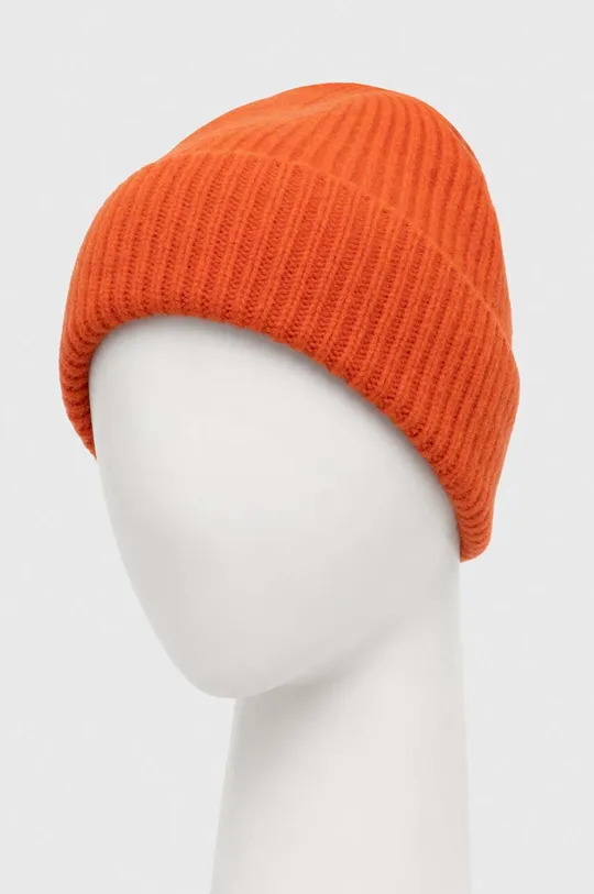 Vlnená čiapka Answear Lab oranžová