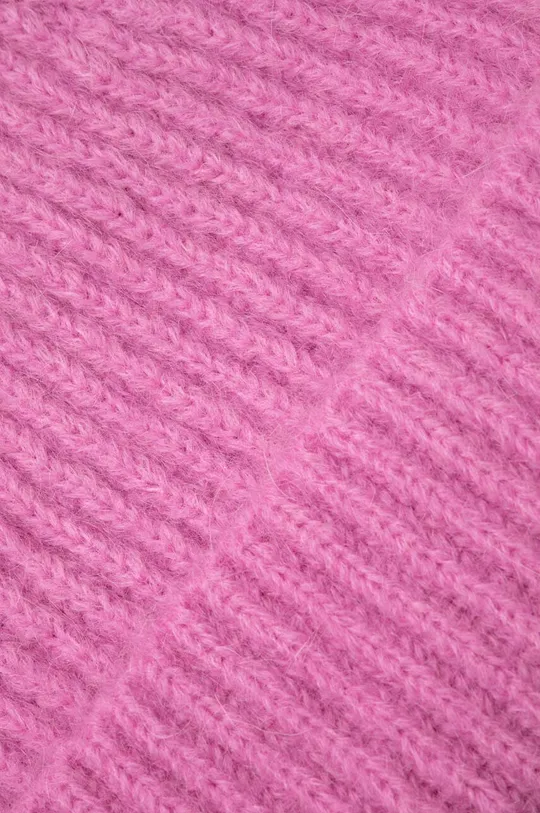 Σκούφος από μείγμα μαλλιού Answear Lab ροζ