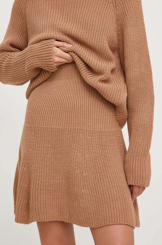 smeđa Komplet pulover i suknja Answear Lab