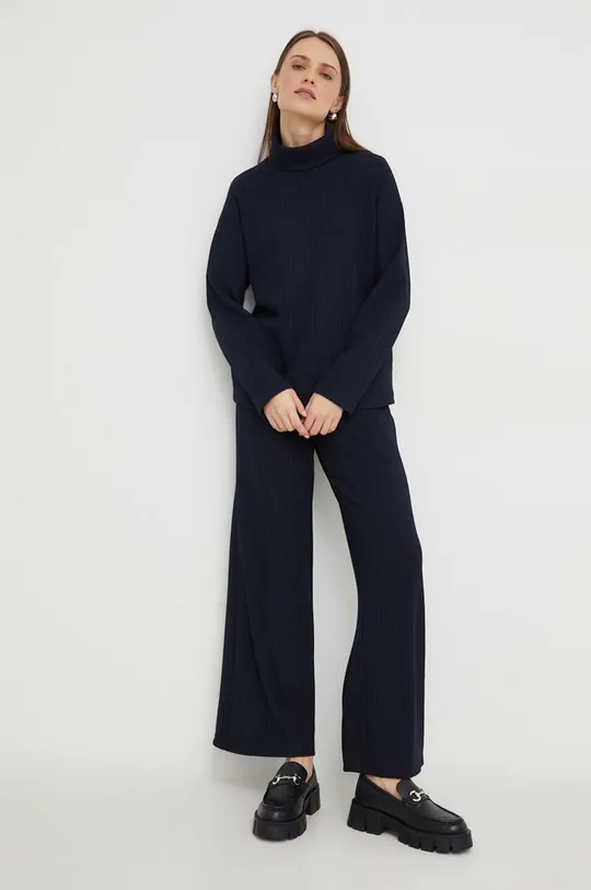 σκούρο μπλε Ένα σετ πουλόβερ και παντελόνι Answear Lab Γυναικεία
