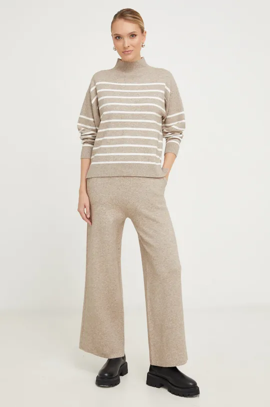 бежевий Комплект - светр і штани Answear Lab Жіночий