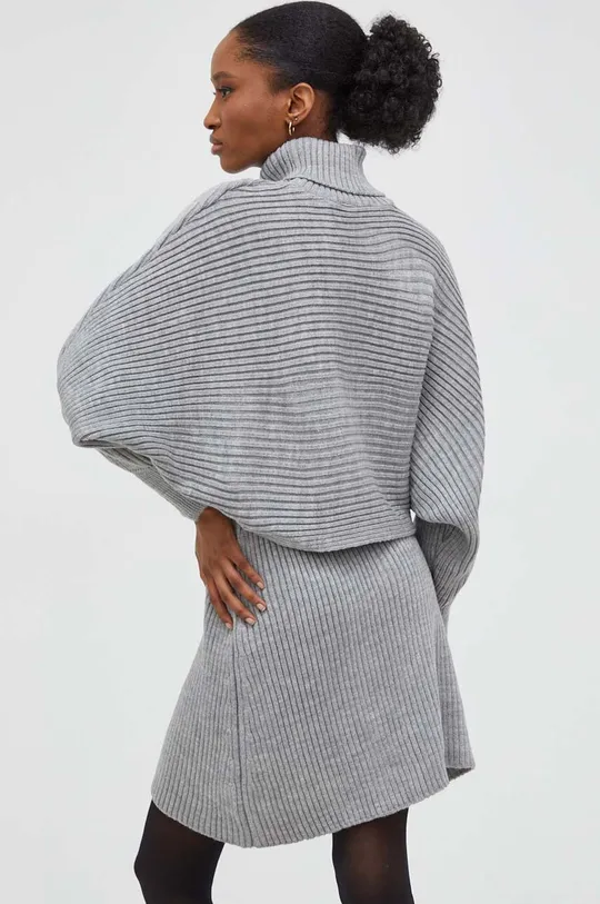 Σετ - πουλόβερ και φούστα Answear Lab γκρί