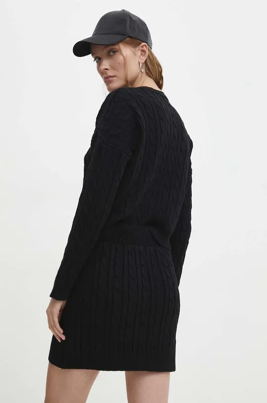 Σετ πουλόβερ και φούστα Answear Lab μαύρο