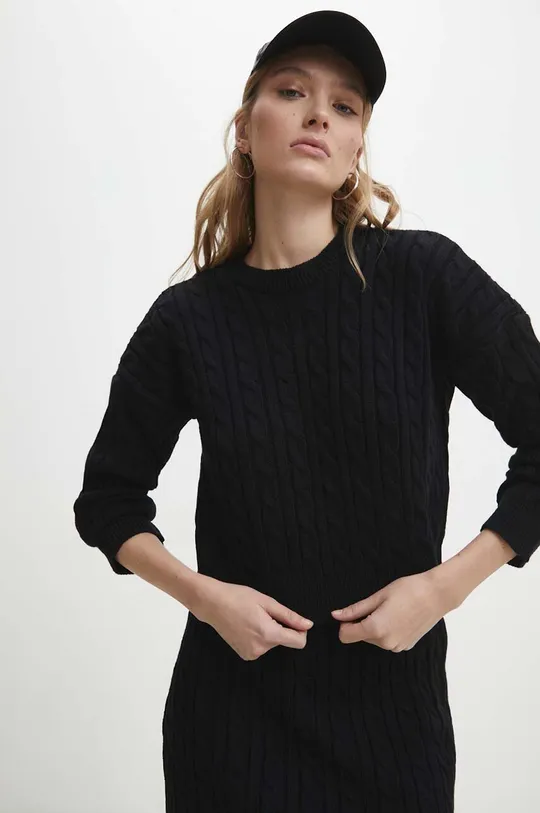 Σετ πουλόβερ και φούστα Answear Lab 100% Ακρυλικό