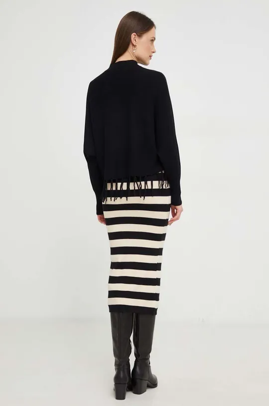 Answear Lab komplet - sweter i spódnica czarny