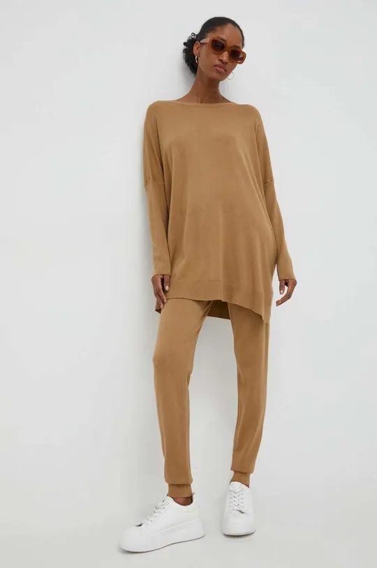 коричневый Комплект - свитер и штаны Answear Lab Женский