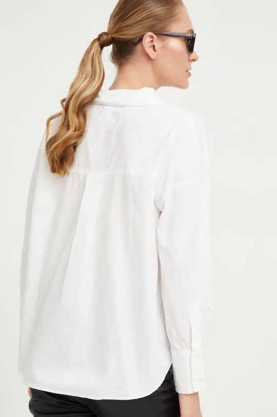 Βαμβακερό πουκάμισο Answear Lab λευκό