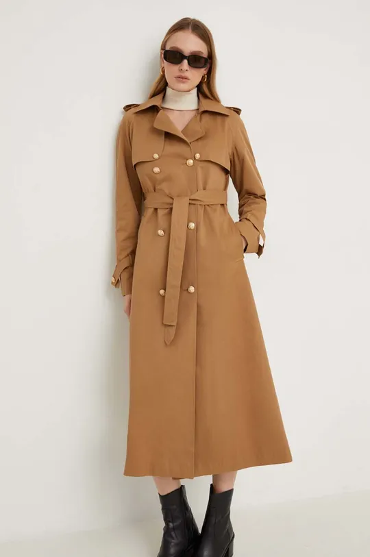 Пальто Answear Lab X Лімітована колекція NO SHAME коричневий
