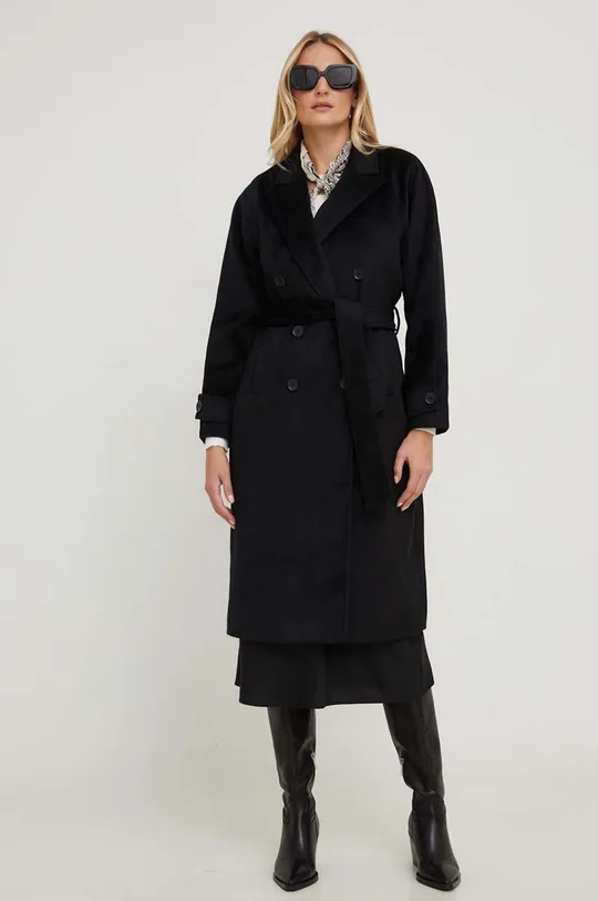 чёрный Пальто с шерстью Answear Lab Женский