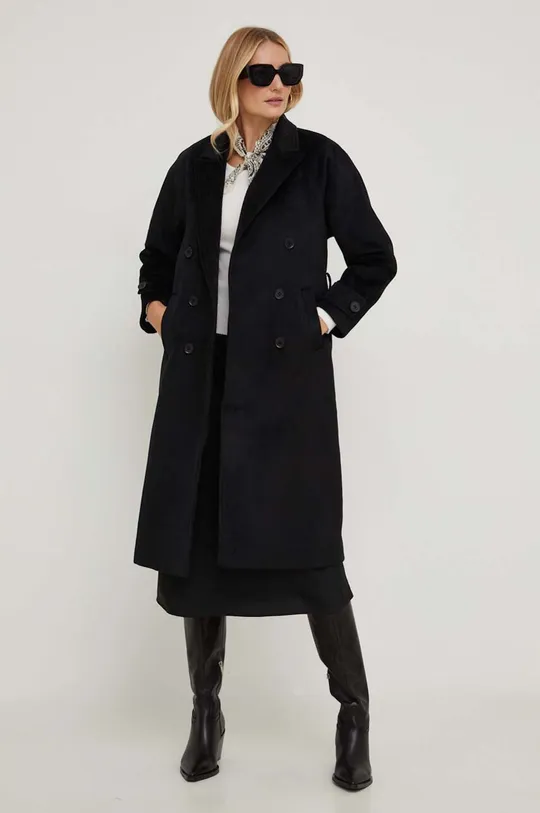 Answear Lab cappotto in lana nero