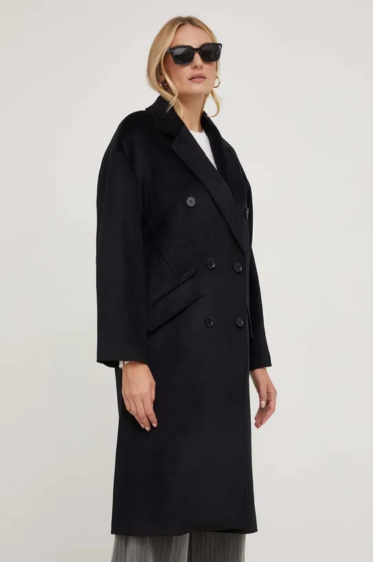 fekete Answear Lab gyapjú kabát