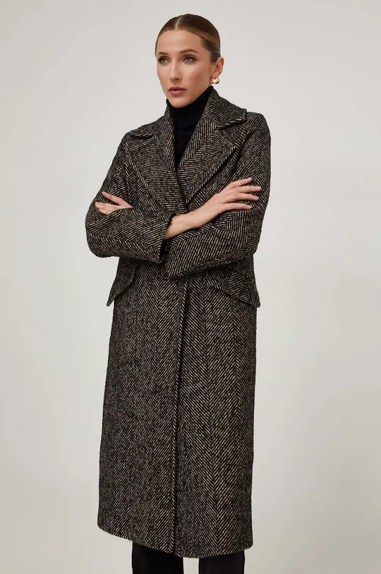 γκρί Μάλλινο παλτό Answear Lab Wool Blend