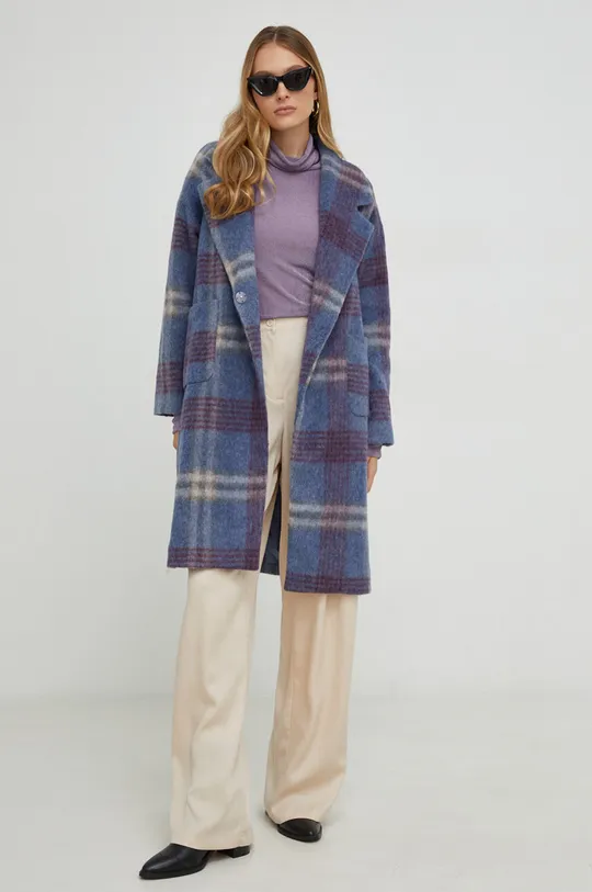 lila Answear Lab gyapjú kabát Női