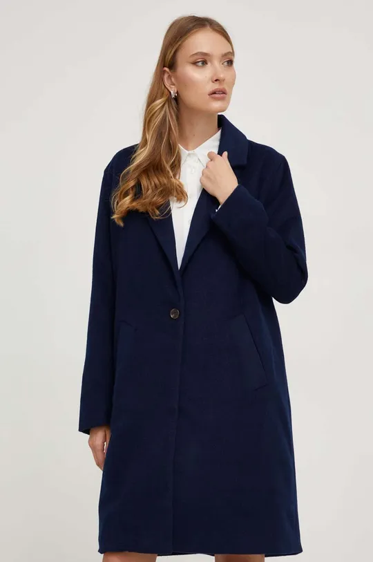 тёмно-синий Пальто с примесью шерсти Answear Lab Женский