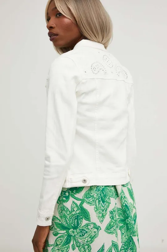 λευκό Τζιν μπουφάν Answear Lab X limited collection BE SHERO Γυναικεία